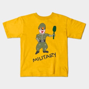 Cat military Kids T-Shirt